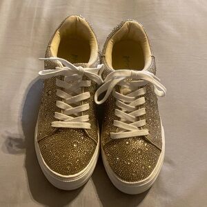 Betsey Johnson Rhinestone Sneakers